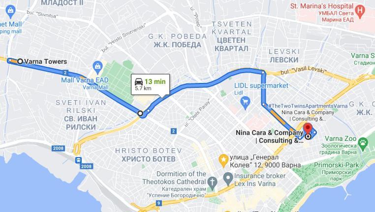New The Twins Varna Two-Bedroom, Apt 5 At 15 Tsani Ginchev Street, Floor 3 外观 照片