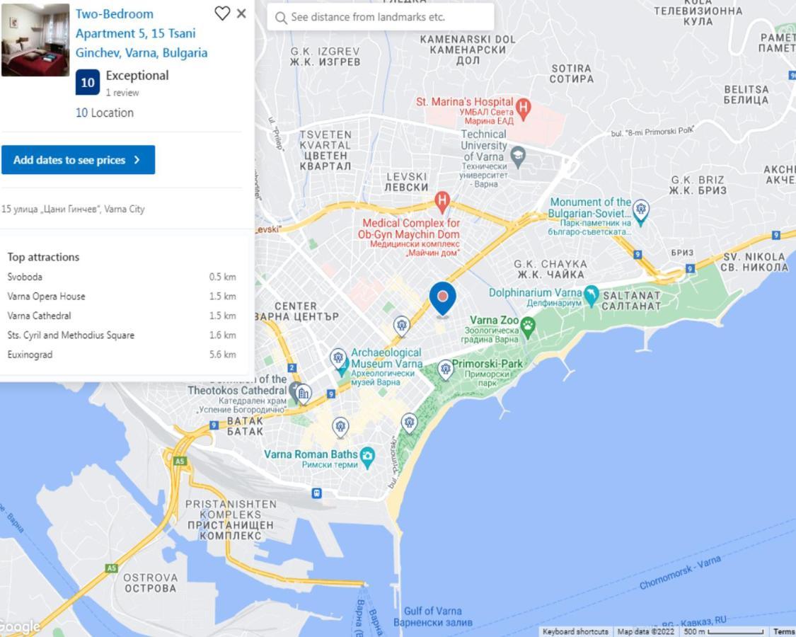 New The Twins Varna Two-Bedroom, Apt 5 At 15 Tsani Ginchev Street, Floor 3 外观 照片