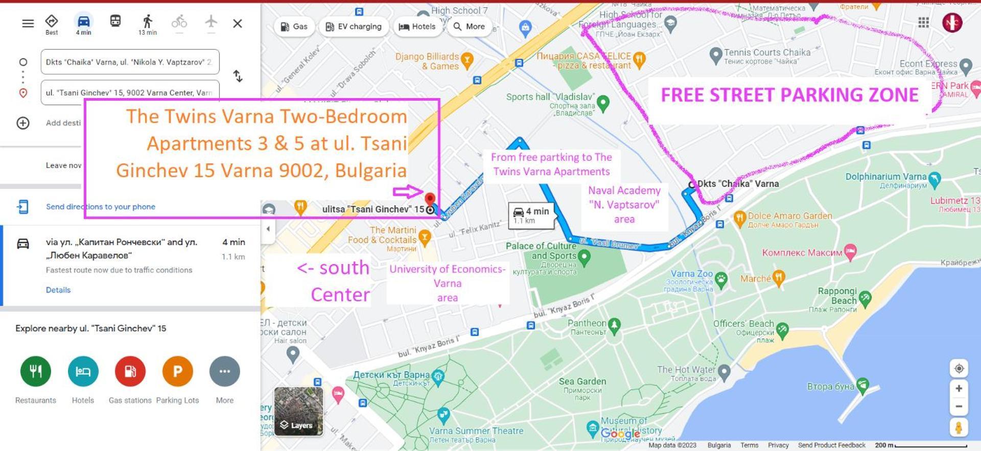 New The Twins Varna Two-Bedroom, Apt 5 At 15 Tsani Ginchev Street, Floor 3 外观 照片