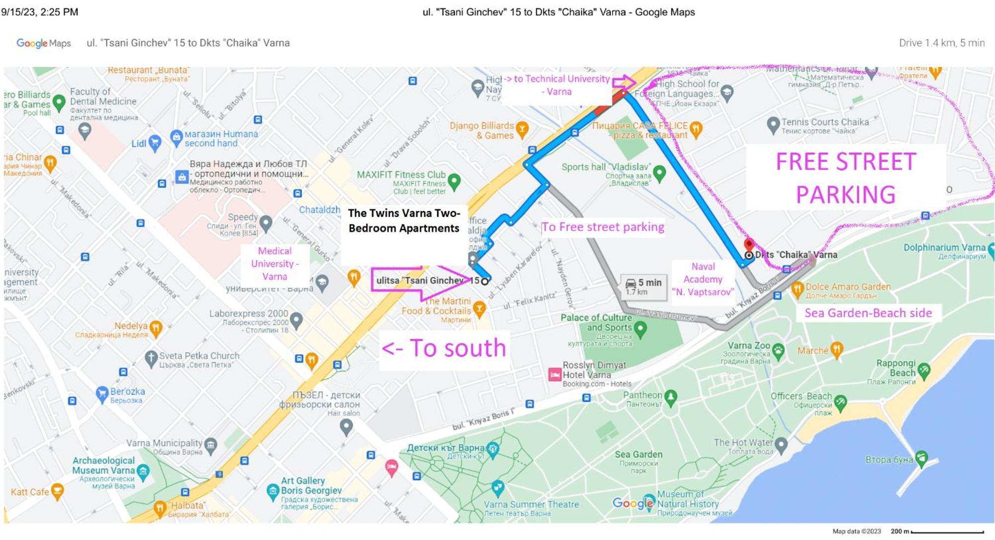 New The Twins Varna Two-Bedroom, Apt 5 At 15 Tsani Ginchev Street, Floor 3 外观 照片